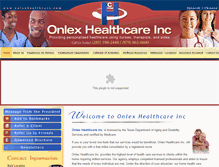 Tablet Screenshot of onlexhealthcare.com